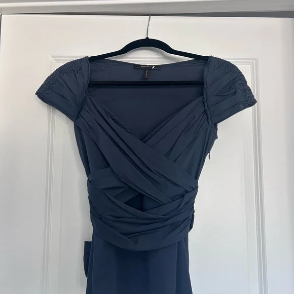 BCBG Max Amira Women's top. Worn twice in perfect condition. A light navy blue. - Picture 3 of 5